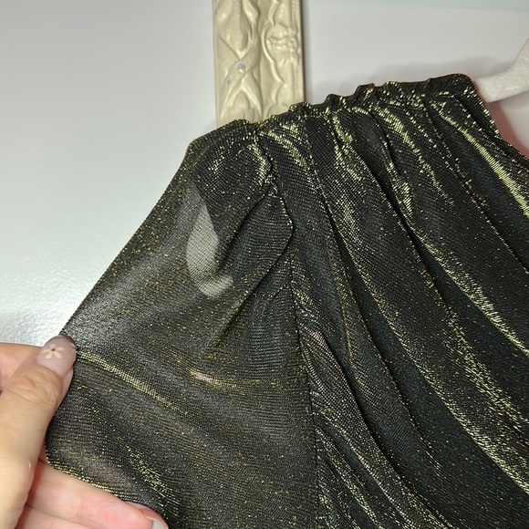 FILIGREE LTD | Vintage 80s Dynasty Glam Draped Sequins Elegant Black Maxi Dress - Picture 7 of 16